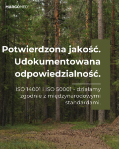 Margomed mit den Zertifikaten EN ISO 14001:2015 und EN ISO 50001:2018